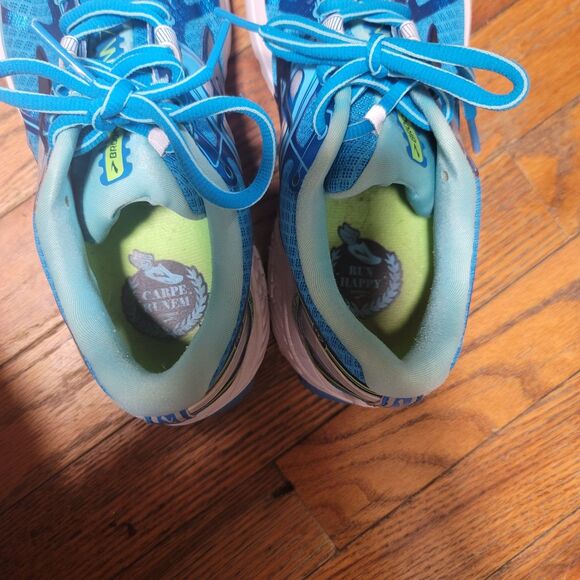 Brooks Ravenna 7 Blue Green Running Shoe Womens Size 7 - Picture 4 of 10